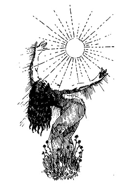 Woman Reaching for the Sun