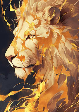 Golden Lion Portrait