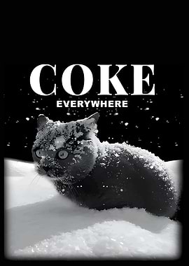 Coke Everywhere: Cat in Snow