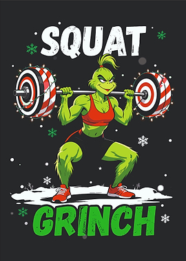 Grinch Squat Christmas