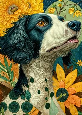 Floral Springer Spaniel