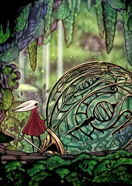 Hollow Knight: Hornet in Greenpath