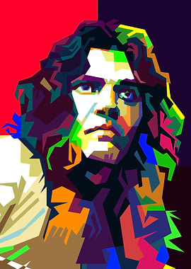 Classic Rock Guitar Musician Pop Art