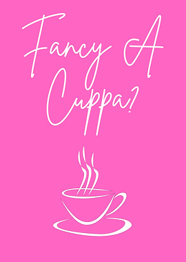 Fancy A Cuppa? Pink Tea Invitation