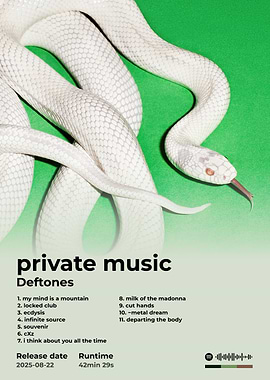 Deftones Private Music Album Cover