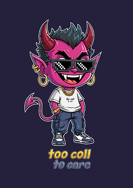 Cool Devil Cartoon Character