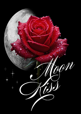 Moon Kiss Red Rose