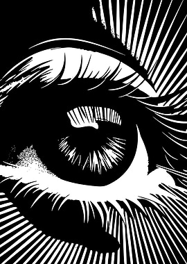 Monochrome Eye Art
