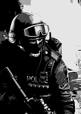 SWAT Officer in Action