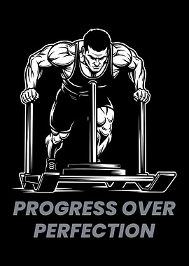 Progress Over Perfection Gym Motivation