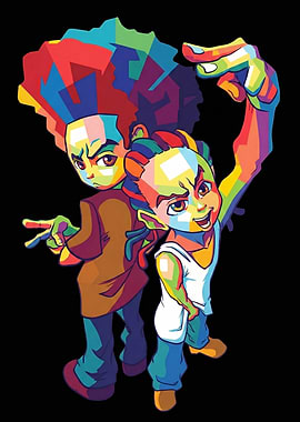 The Boondocks cartoon characters art