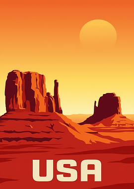 Monument Valley USA Landscape Art