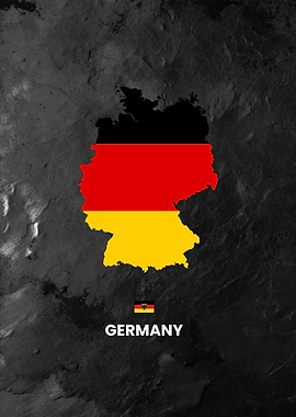 Germany Map Flag Colors