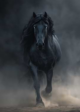 Majestic Black Horse
