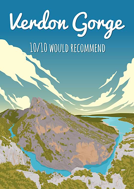 Verdon Gorge France Poster