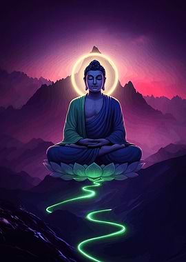 Buddha Meditation Lotus Flower