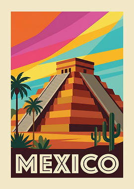 Mexico Travel Poster