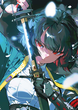 Anime Girl with Katana