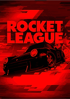 Rocket League Car Red Poster