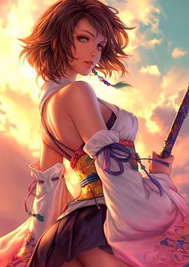 Yuna Final Fantasy X Artwork