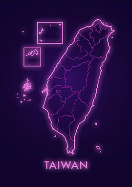 Taiwan Neon Map