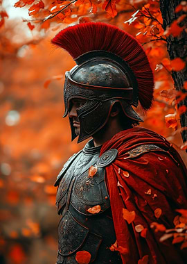 Spartan Warrior in Autumn