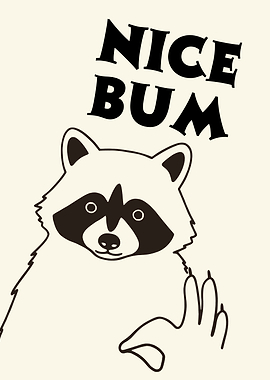 Nice Bum Raccoon Toilet