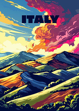 Italy Landscape Art
