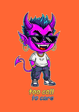 Cool Devil Cartoon Character