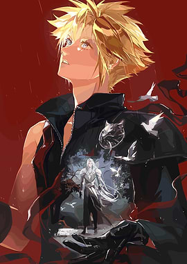 Cloud Strife and Sephiroth Illustration