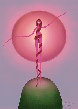 One-Eyed Figure on Hill