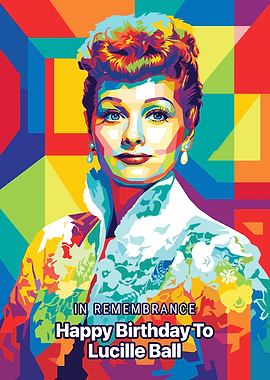 Lucille Ball Pop Art Portrait