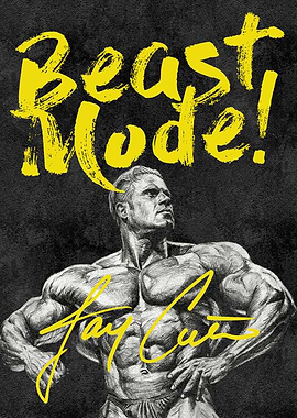 Gym Inspirational Poster – “Beast Mode” Motivational Quote