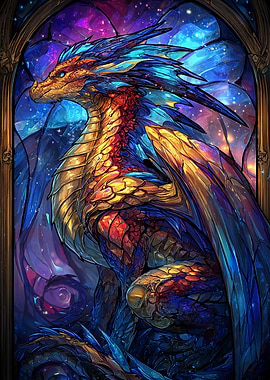Stained Glass Dragon