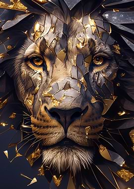 Golden Lion Portrait