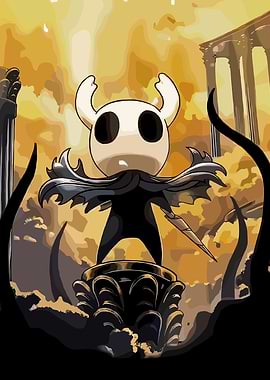 Hollow Knight on a pedestal