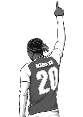 Noni Madueke Black and White Version