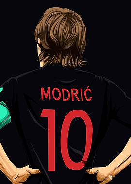 Luka Modric Vector Art