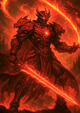 Fiery Dragon Knight