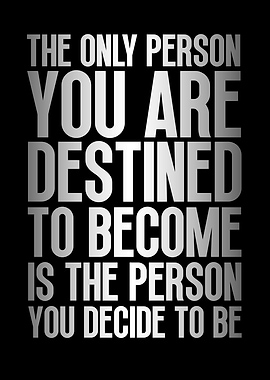 Inspirational Quote on Black Background