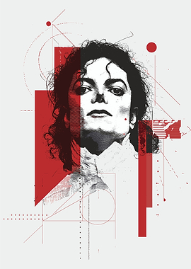 Michael Jackson Geometric Art