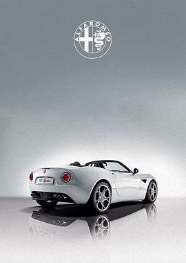 Alfa Romeo 8C Spider Rear View