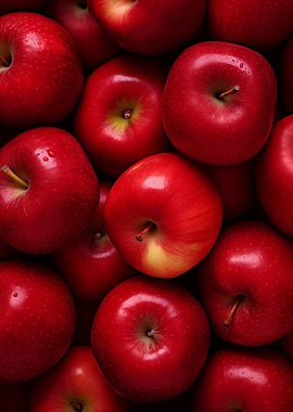 Pile of Red Apples