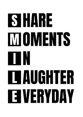 SMILE Acronym Positive Message