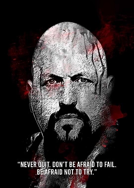 Big Show Portrait with Quote