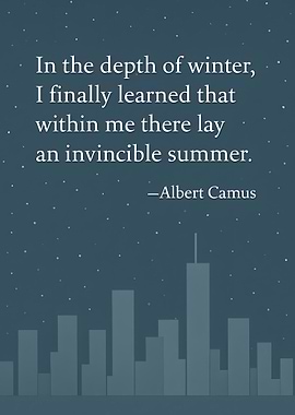 Invincible Summer Quote by Albert Camus