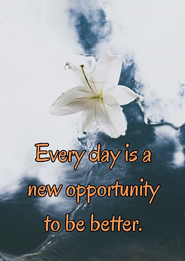 Inspirational Quote with Lily