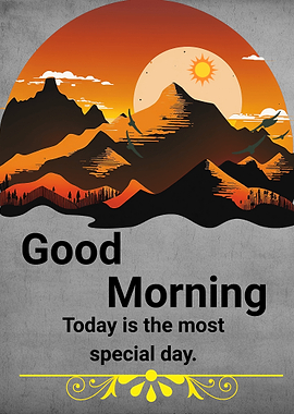 Good Morning Mountain Sunrise