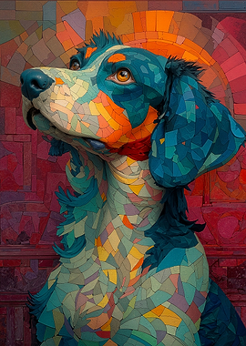Mosaic Springer Spaniel