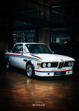 BMW E9 3.0 CSL Classic Car